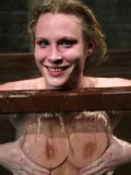 Delicious naked slave woman Harmony Rose  gets a water punishment for the first time