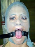 Helpless slave lady Holly Heart gets her juicy pussy lips spread with clamps